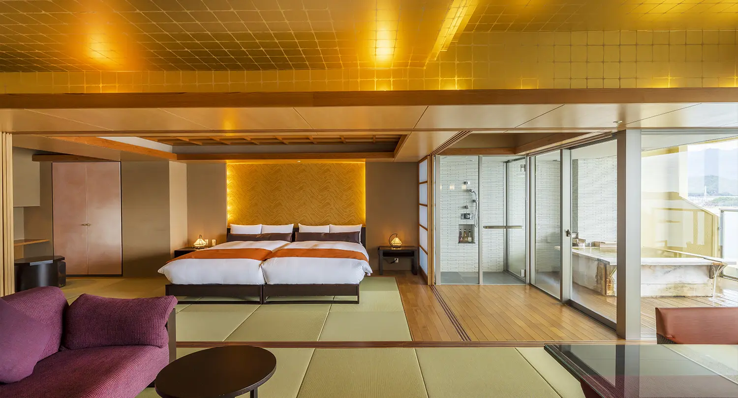 【温泉展望露天風呂付】コーナースイート（オーシャンビュー）