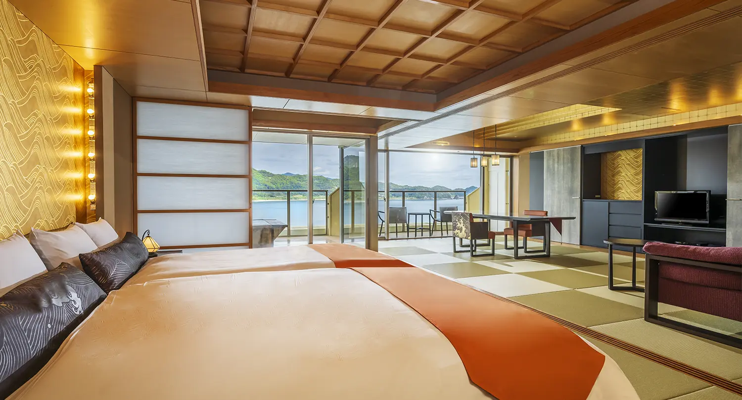 【温泉展望露天風呂付】コーナースイート（オーシャンビュー）