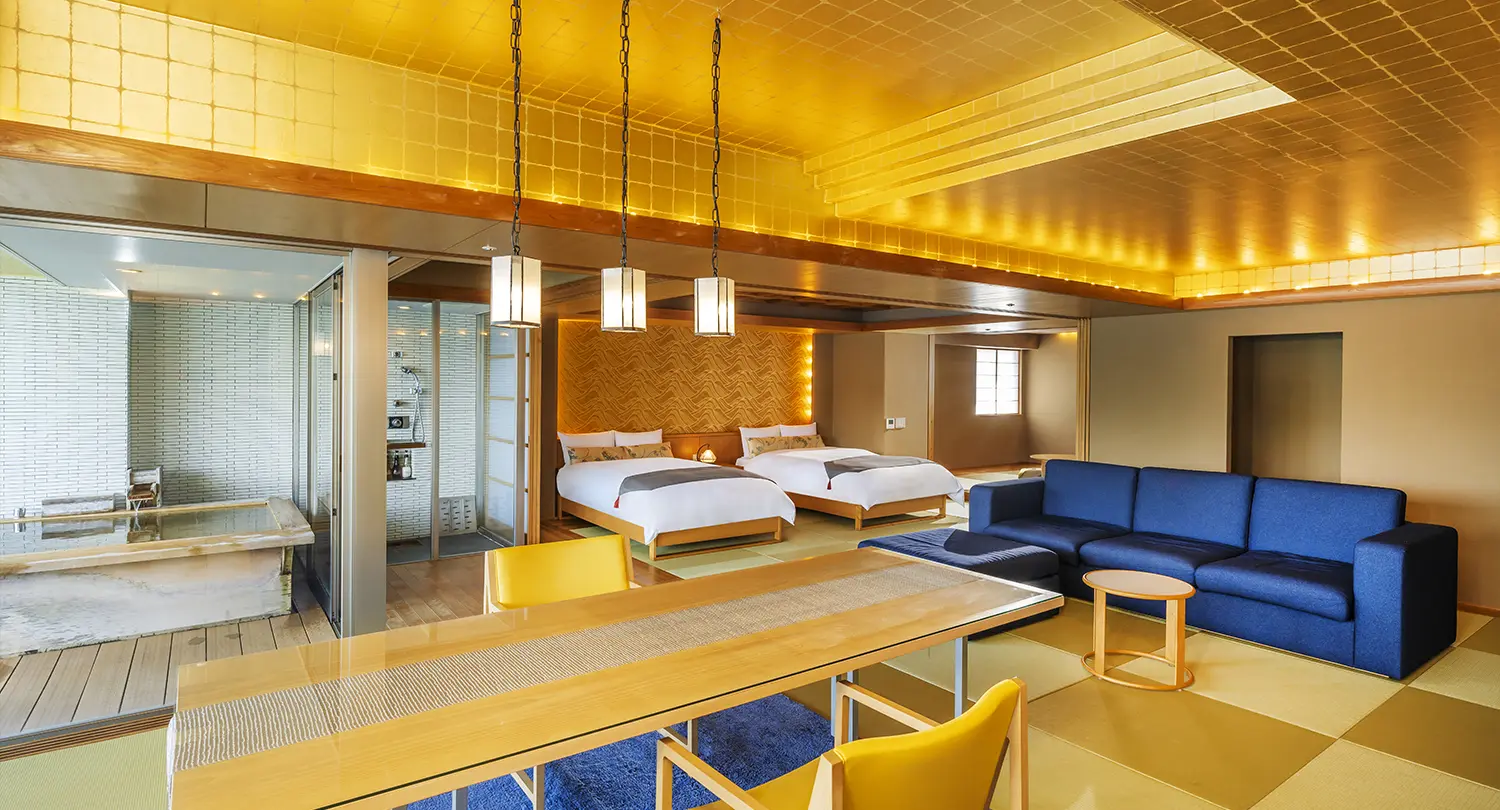 【温泉展望露天風呂付】デラックスコーナースイート（オーシャンビュー）