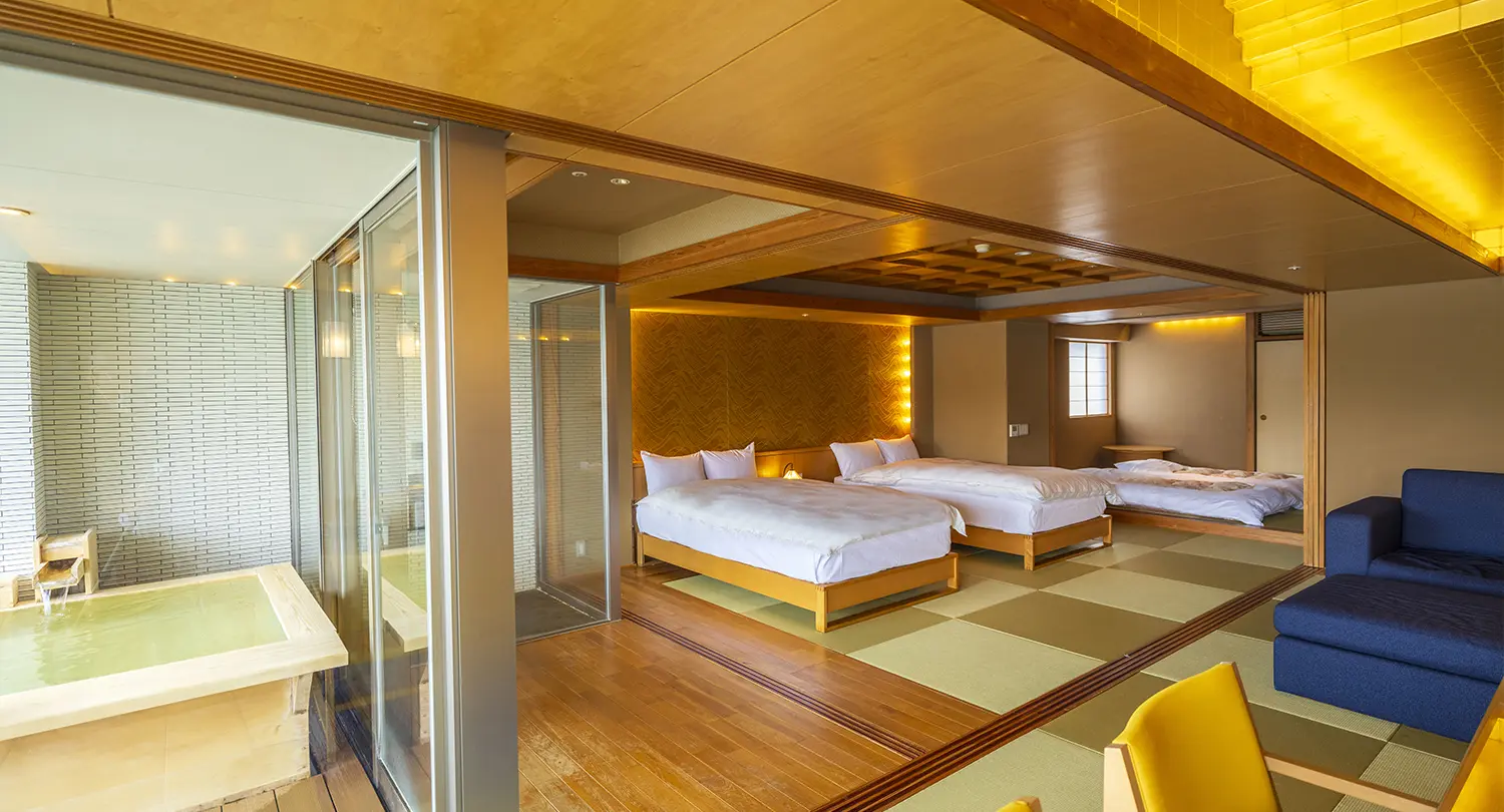 【温泉展望露天風呂付】デラックスコーナースイート（オーシャンビュー）