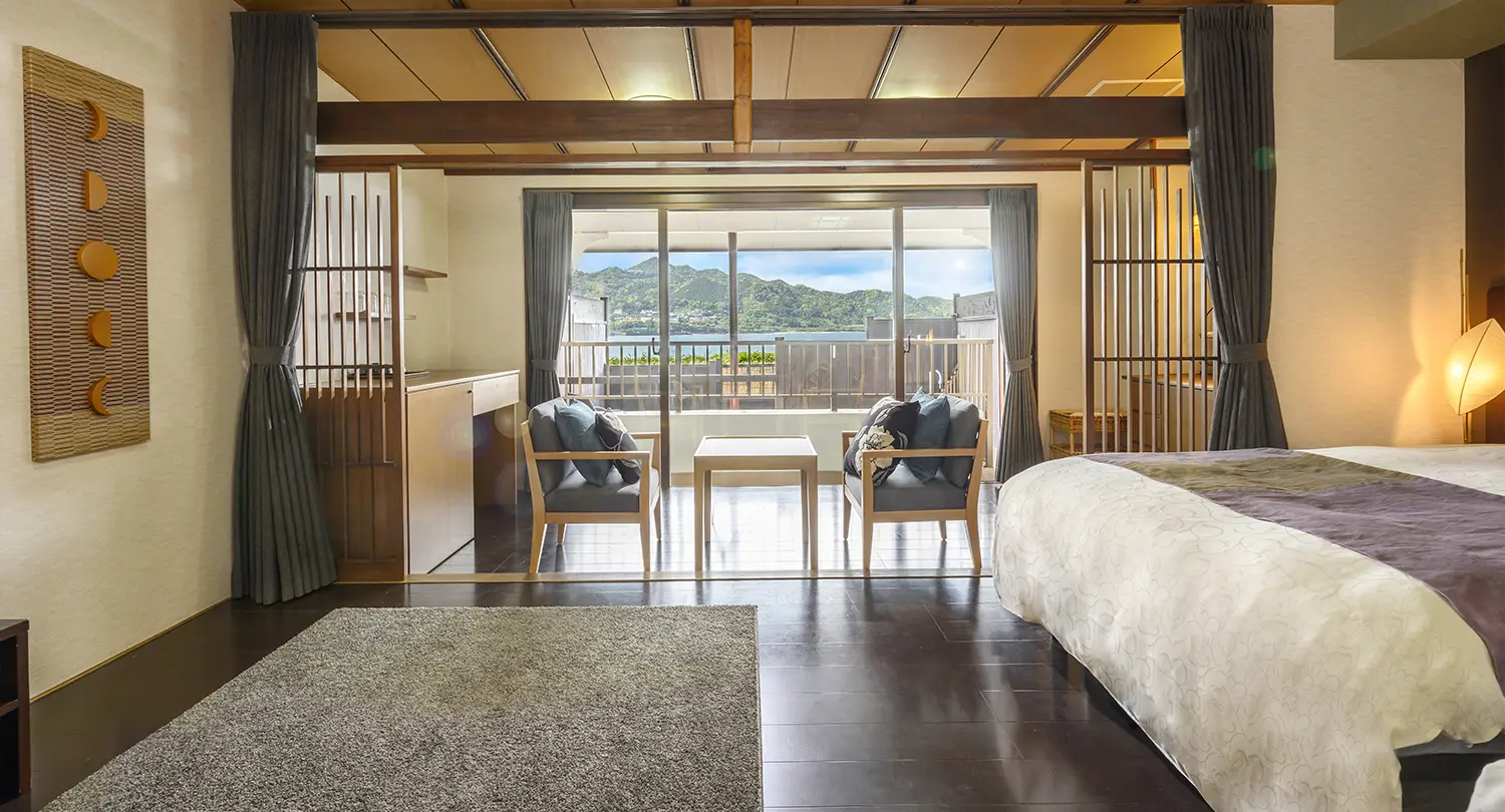 【温泉露天風呂付】デラックスツイン（オーシャンビュー）