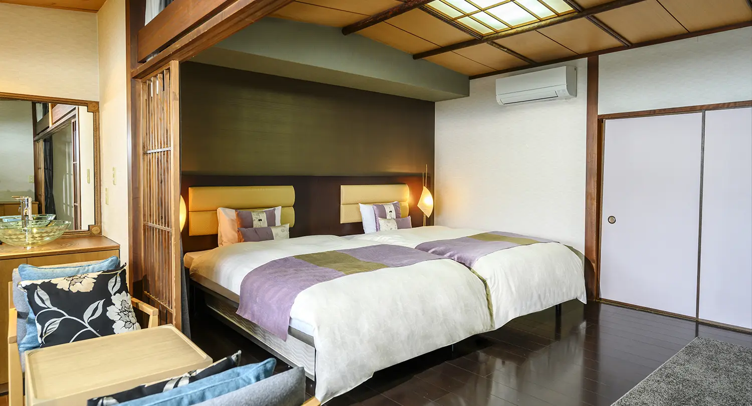 【温泉露天風呂付】デラックスツイン（オーシャンビュー）