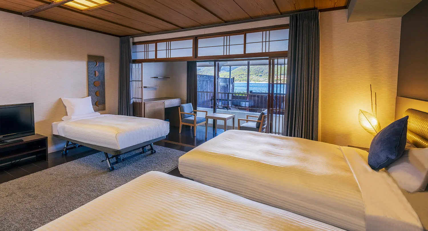 【温泉露天風呂付】デラックスツイン（オーシャンビュー）
