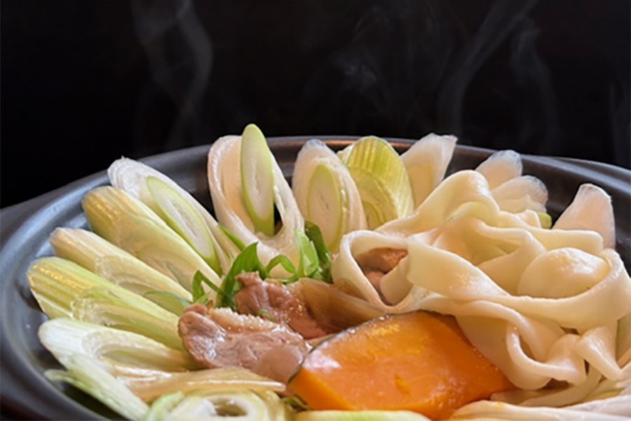 深谷名物 煮ぼうとう~半熟温玉付き~