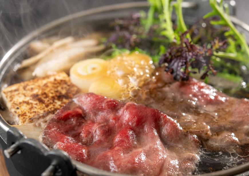 【特別会席】武州和牛塩すき焼き、おなめ味噌で岩魚塩焼きを堪能