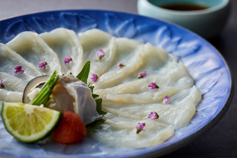 Blowfish sashimi