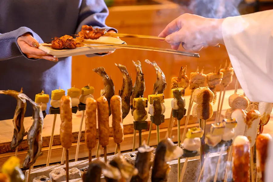 夕食は「ごちそう里山料理」