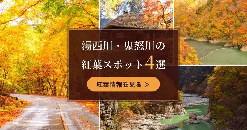 유니시가와·키노가와의 단풍 명소 4선