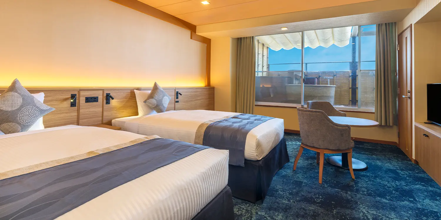 【天然温泉】露天風呂付ルーム