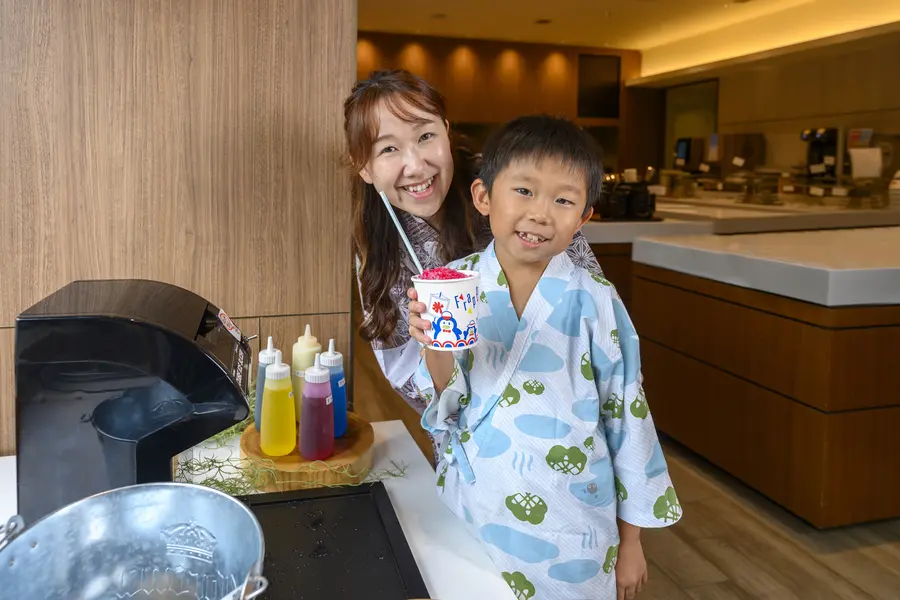 夏期限定！夕食時かき氷をご用意