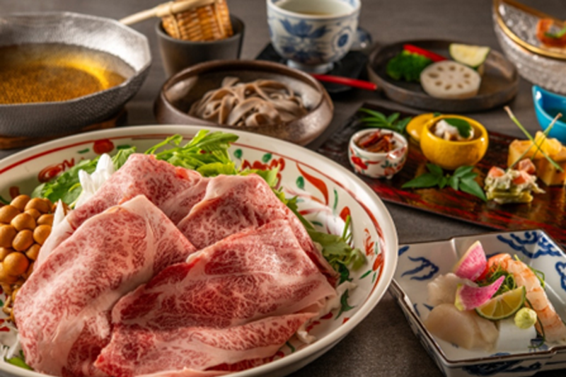【特別会席】東京秋川牛と蕎麦をしゃぶしゃぶで堪能