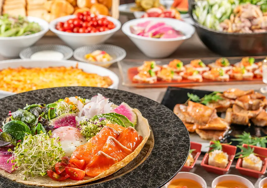 【夏季限定】朝食ハーフビュッフェ
