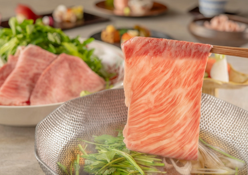 【特別会席】東京秋川牛と蕎麦をしゃぶしゃぶで堪能