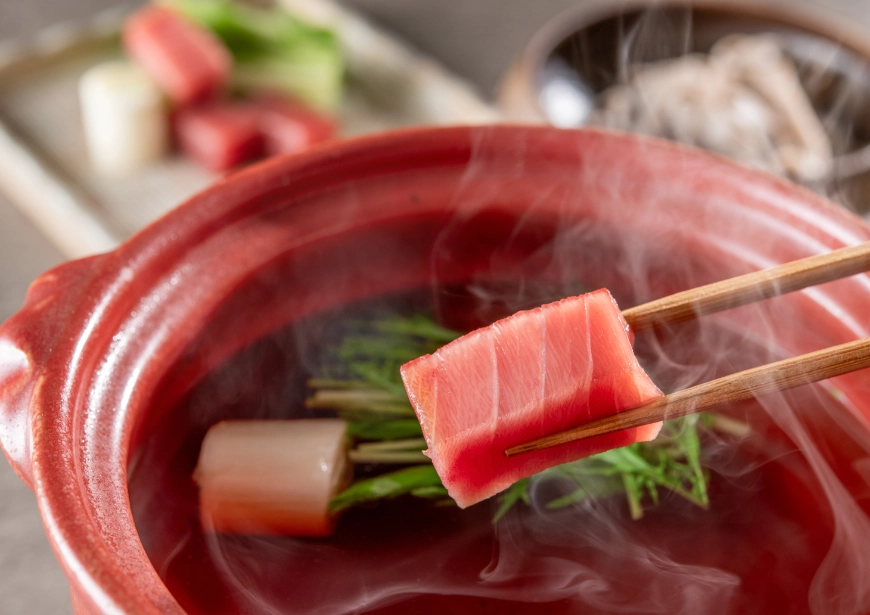 【土地の恵み会席】料理長厳選食材と江戸ねぎま鍋を愉しむ