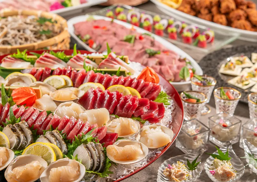 【季節の会席】ハーフビュッフェ(夏季限定)