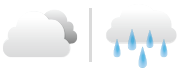 くもり 一時 雨