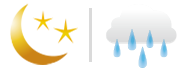 晴れ 一時 雨