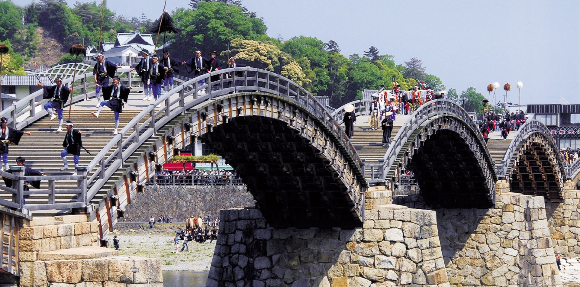 日本三名橋のひとつである錦帯橋