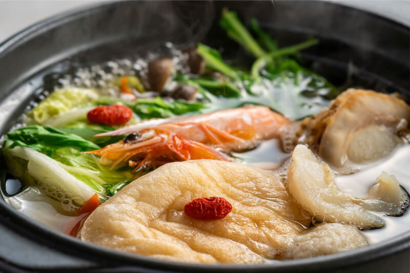 【季節の会席】瀬戸内の海鮮を山菜鍋で楽しむ