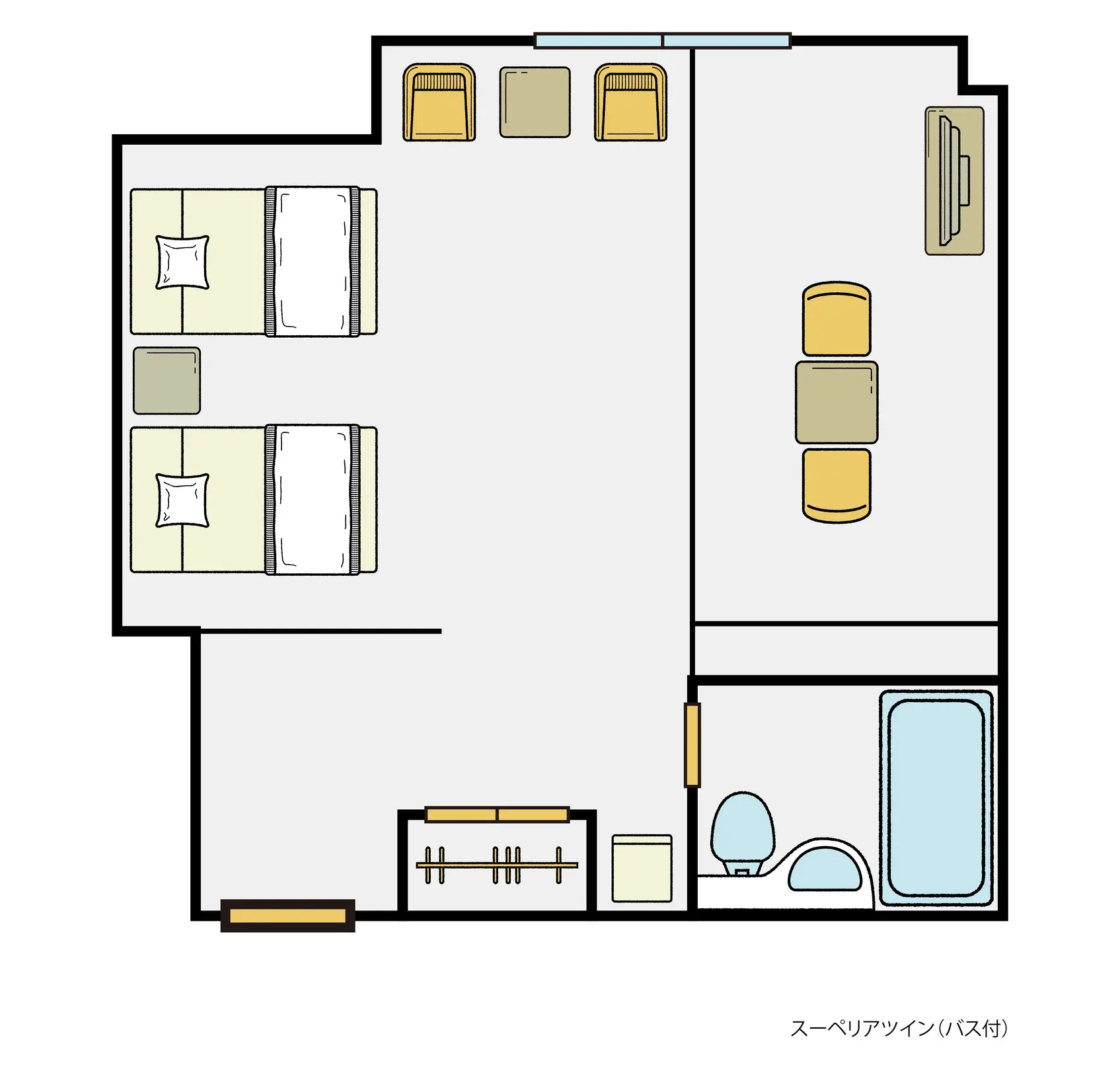 Superior Twin Room (with bath)
