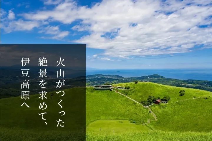 火山がつくった絶景を求めて、伊豆高原へ｜旅からはじまる物語。