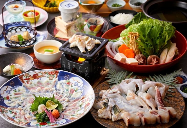 【極み会席】 淡路島3年とらふぐを使用した現代の名工である料理長おすすめ!