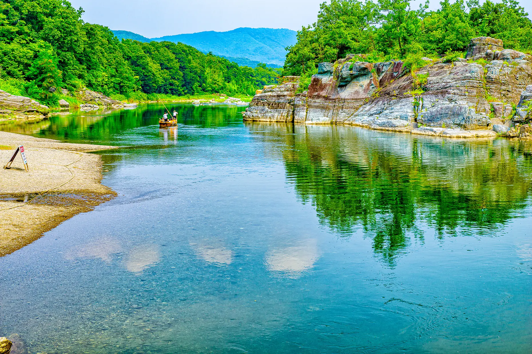 美しい水景色が広がる荒川のほとり埼玉・寄居町へ