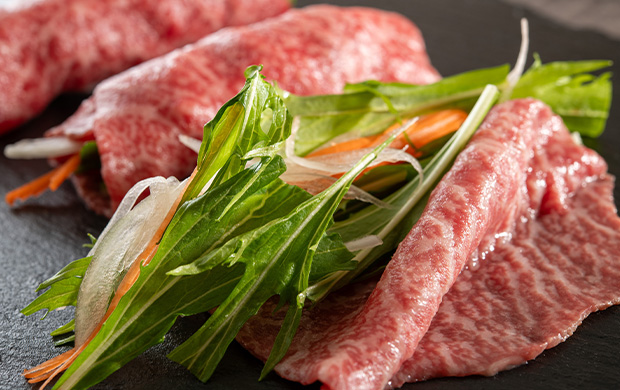 常陸牛の焼しゃぶ