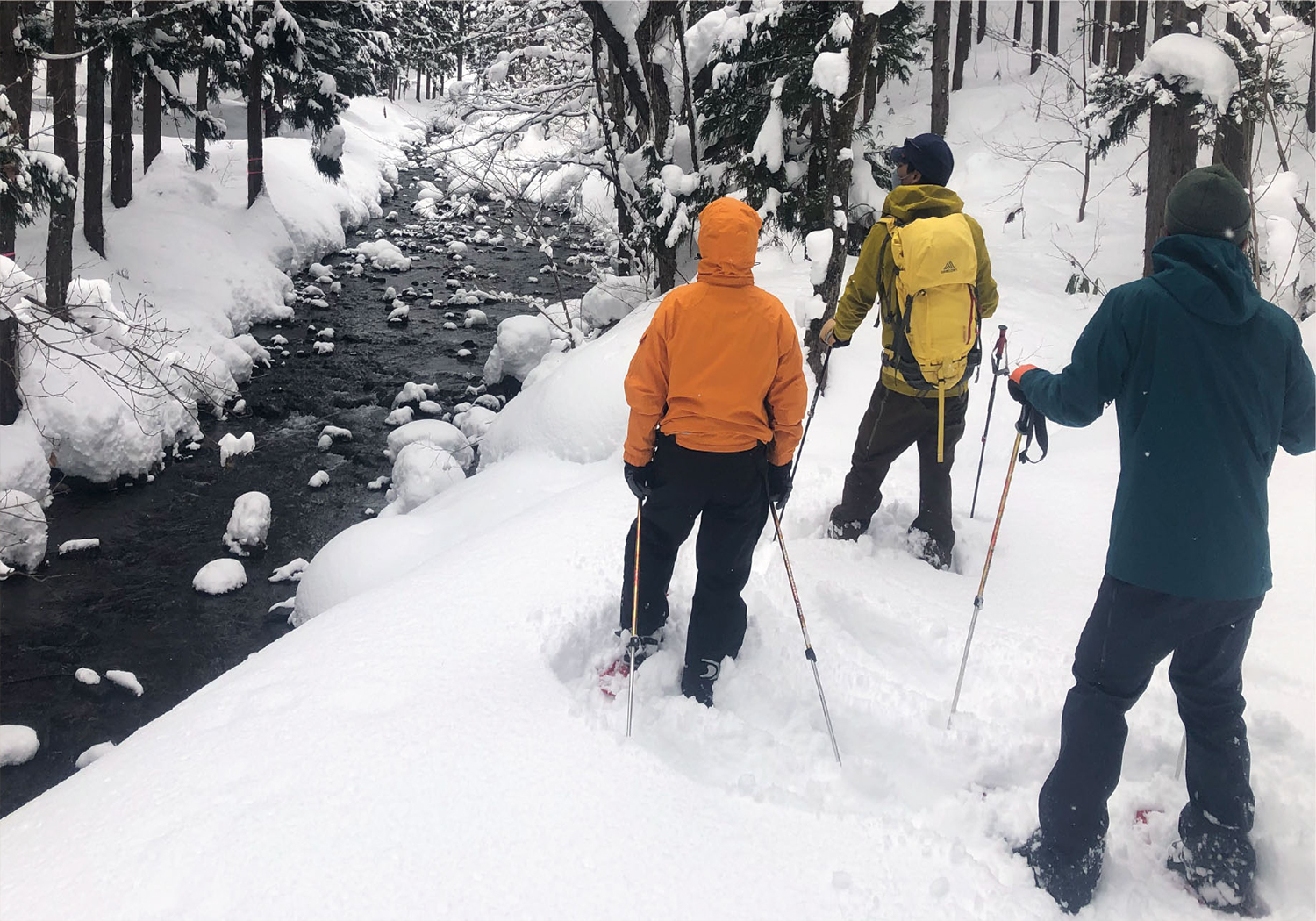 雪の森探検トレッキングツアー