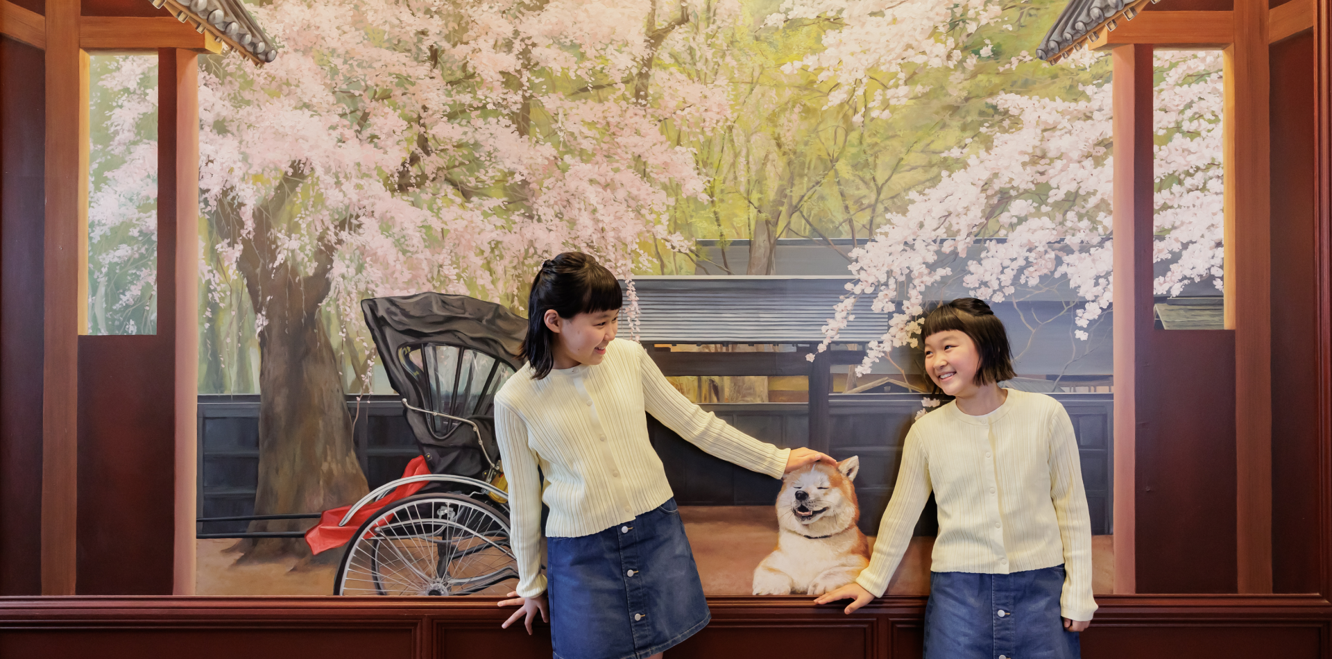 秋田景勝地のトリックアートがフォトスポット