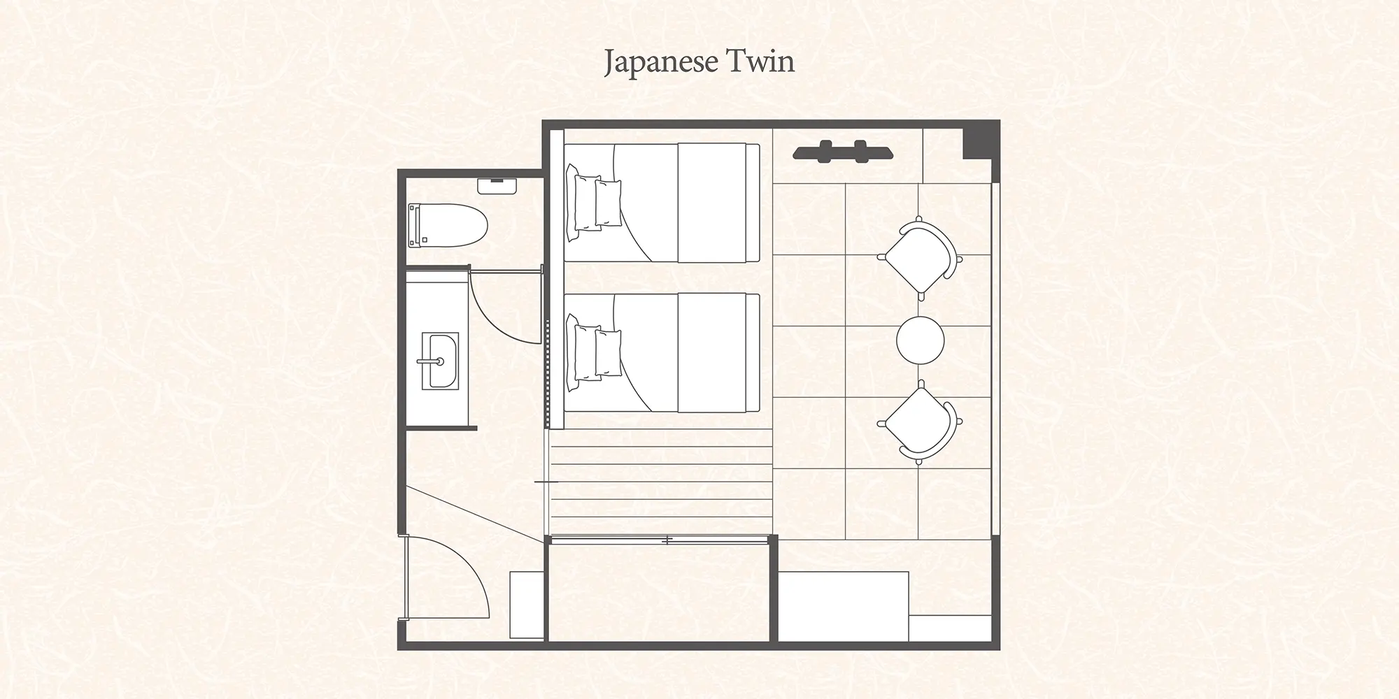 和室ツイン レイアウト