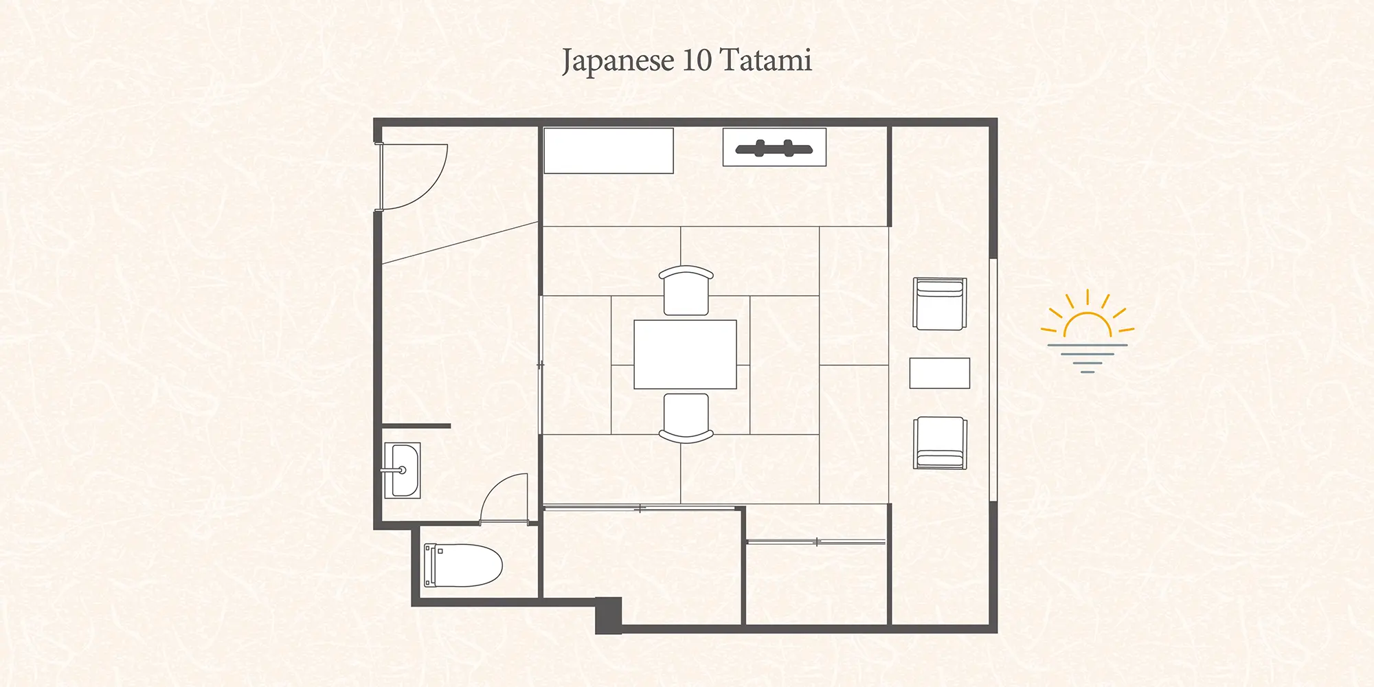 和室10畳 レイアウト
