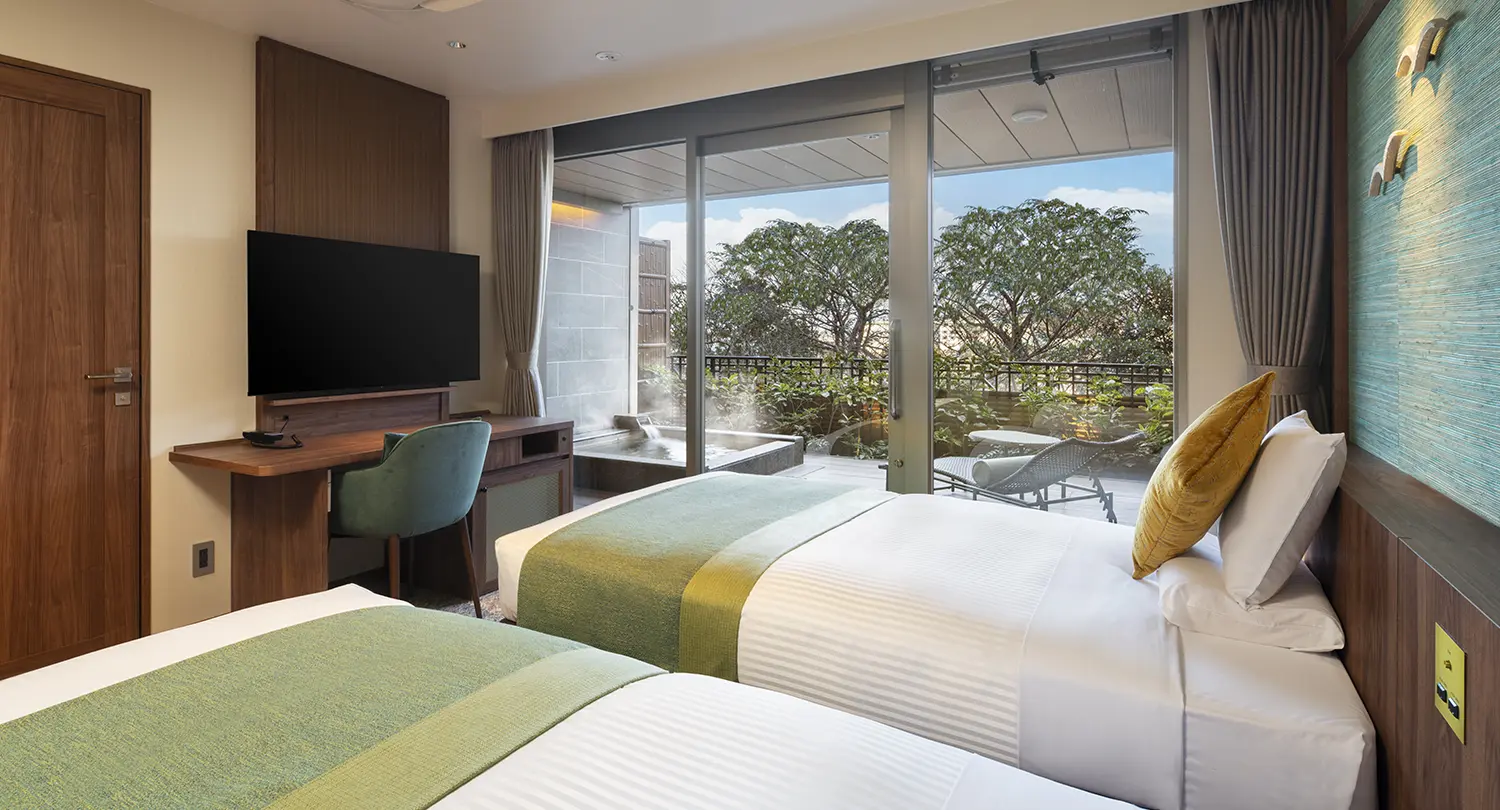 【温泉露天風呂付き】スーペリアツイン～潮風テラス～