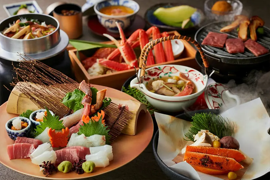 【極み会席】ホテル自慢のカニ料理を堪能できるカニづくし