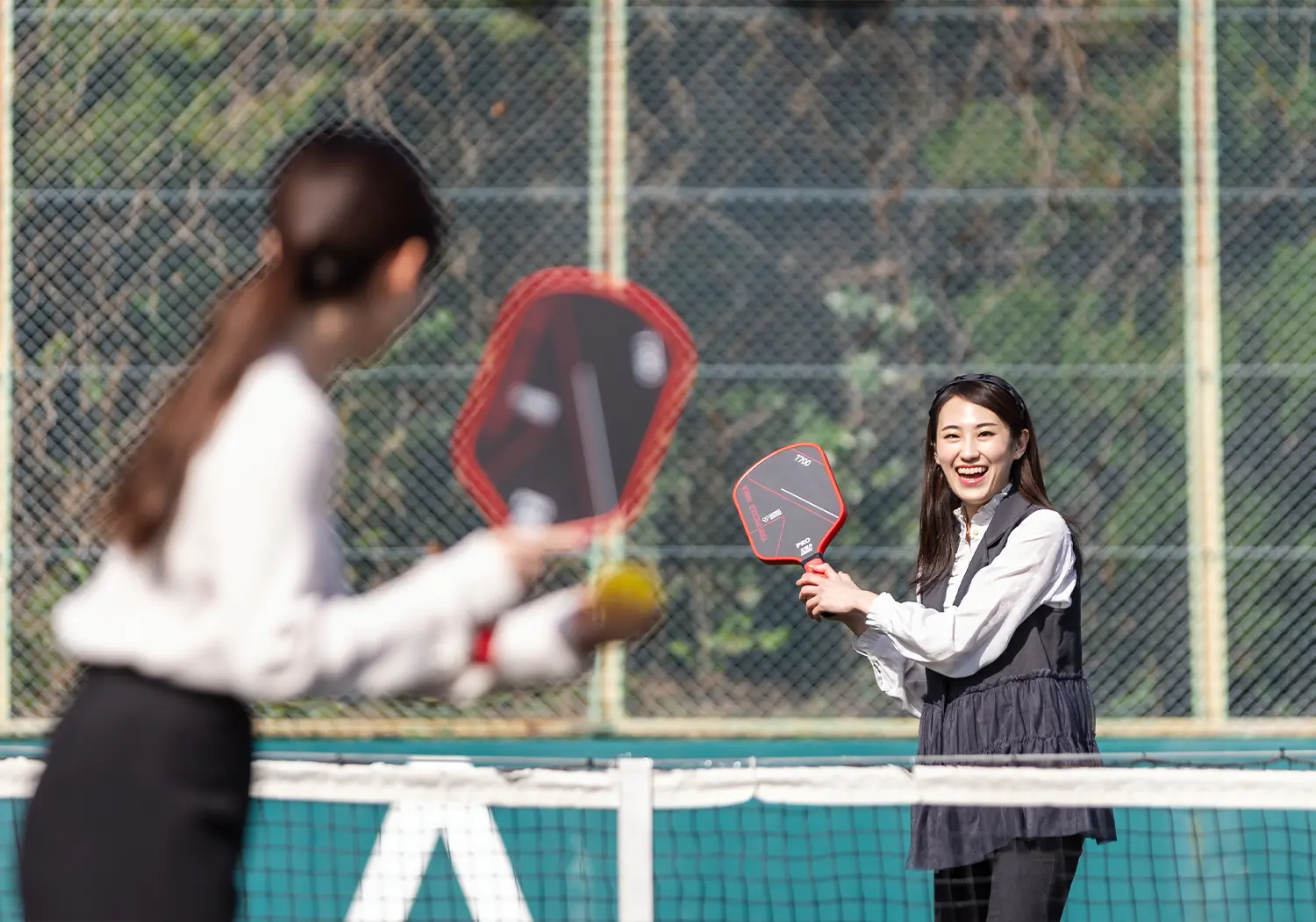 Pickleball, a popular sport in nature