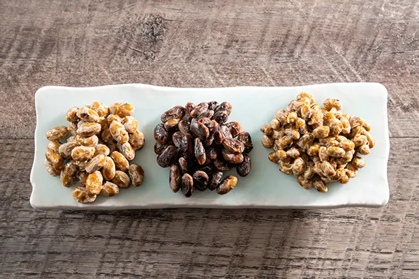 Comparison of three types of natto
