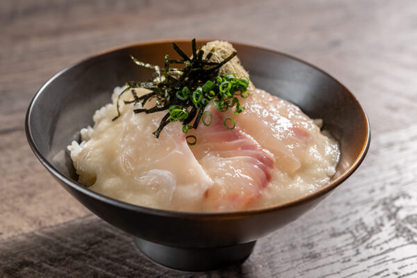 吉慶之飯-「龜之井醃」真鯛伴山藥汁