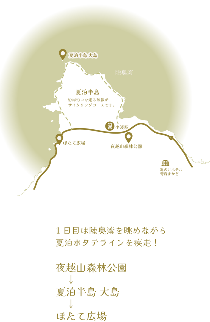 夏泊半島地図