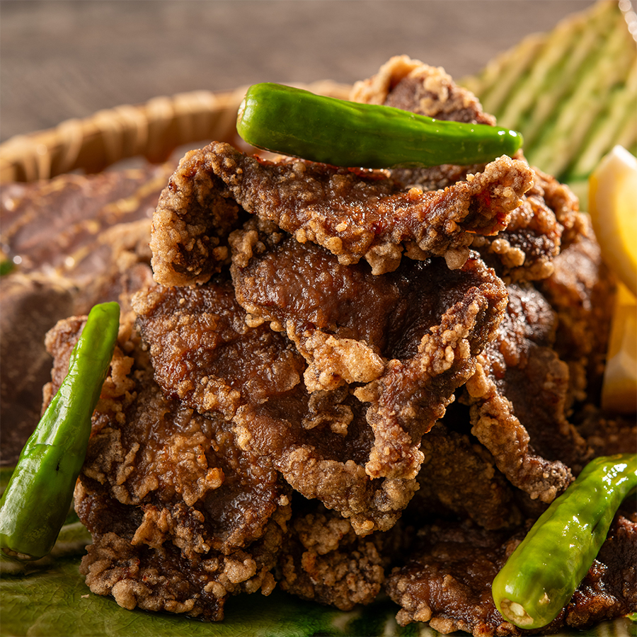 鹿肉の竜田揚げ