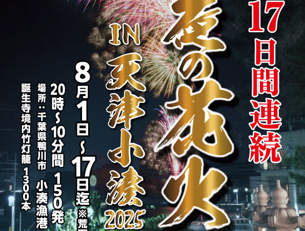 連夜の花火IN天津小湊2025