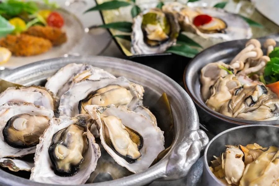 【かに食べ放題／土地の恵み会席】瀬戸内海の牡蠣を堪能〈牡蠣づくし〉