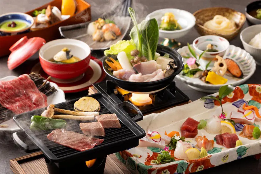 【大地之福懷石料理】以讚岐優質黑毛和牛「橄欖牛肉」為特色的懷石料理