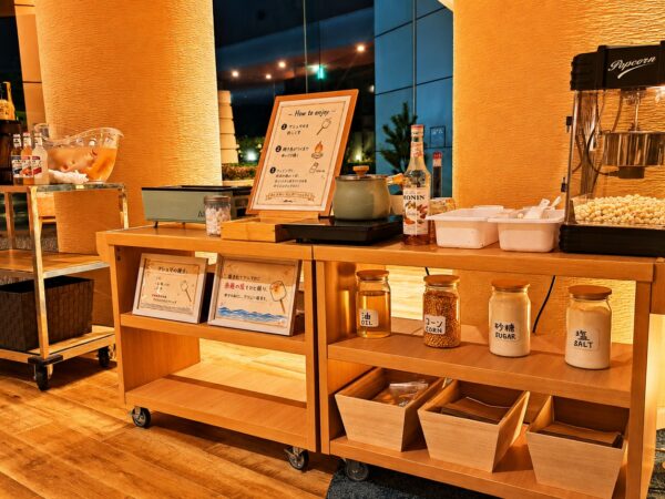 [Free Hospitality] SETOUCHI LOUNGE "Hotel Original Ako Salted Caramel Popcorn" & "Baked Marshmallow" Offering