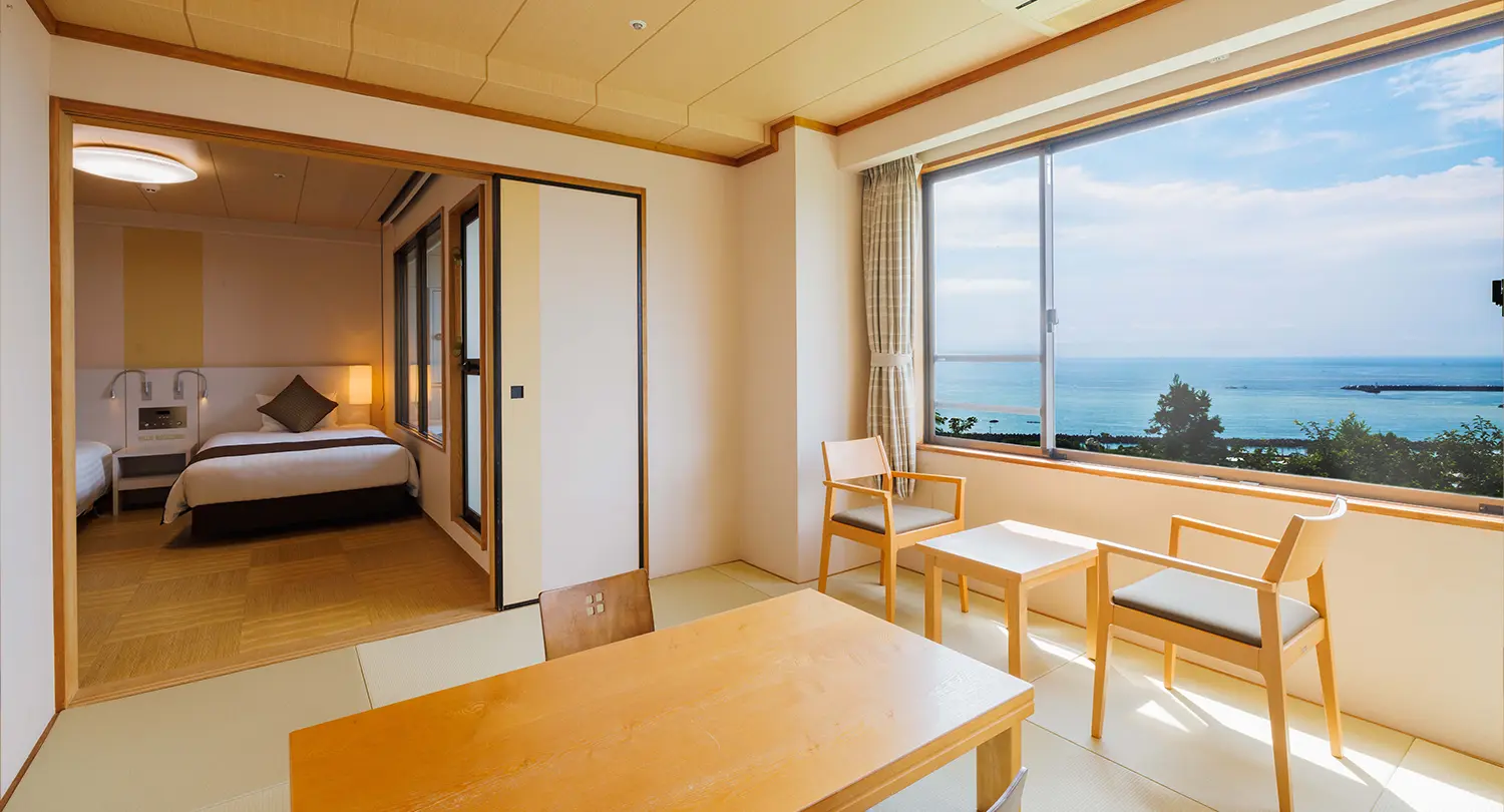 【オーシャンビュー】露天風呂付き特別和洋室