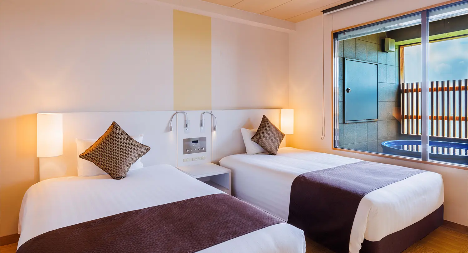 【オーシャンビュー】露天風呂付き特別和洋室