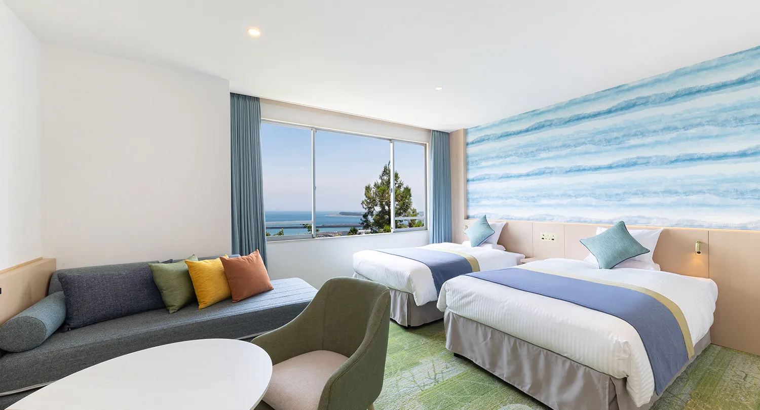[Ocean View] Standard Family Room 4 beds (with bath)