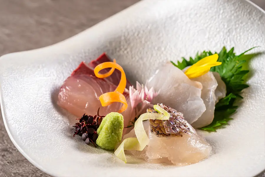 【土地の恵み会席】お造り(9月～11月)