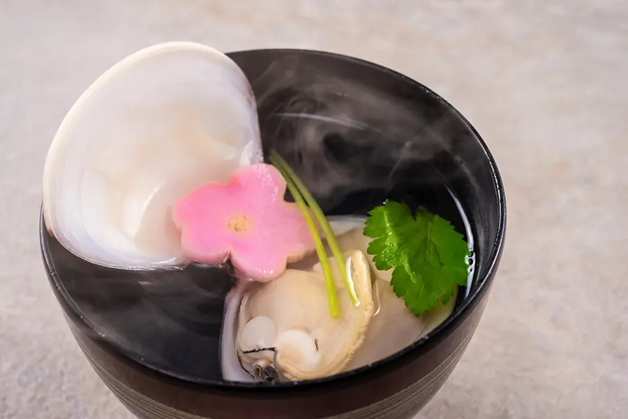 【土地の恵み会席】有明産蛤吸い