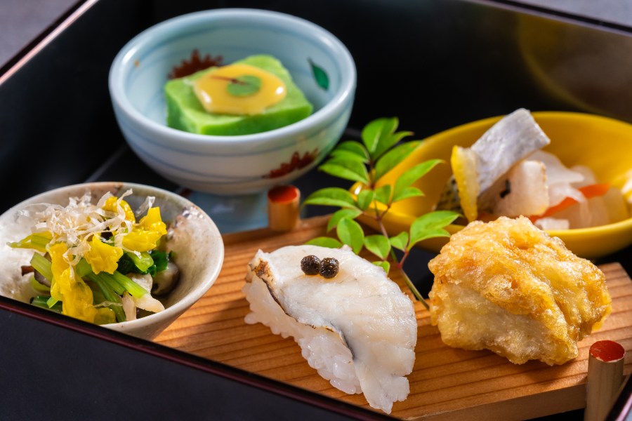 【土地の恵み会席】前菜5種