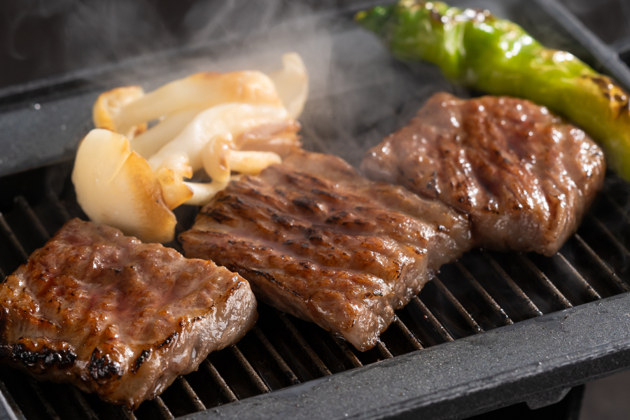 【土地の恵み会席】柳川ロース鉄板焼き